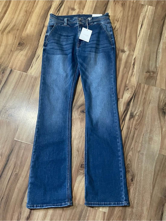 KanCan Denim - NWT KanCan High Waisted 2-Button Slim Flare Leg Denim Jeans Sz 11/29